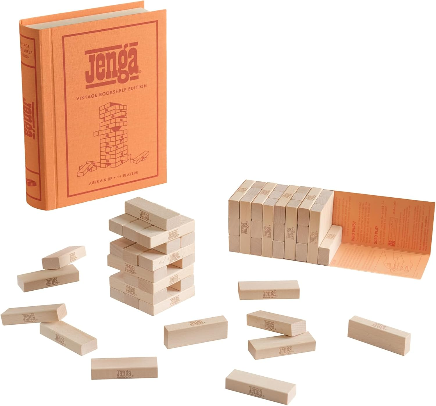 WS Game Company Jenga Vintage Bookshelf Edition image number 2