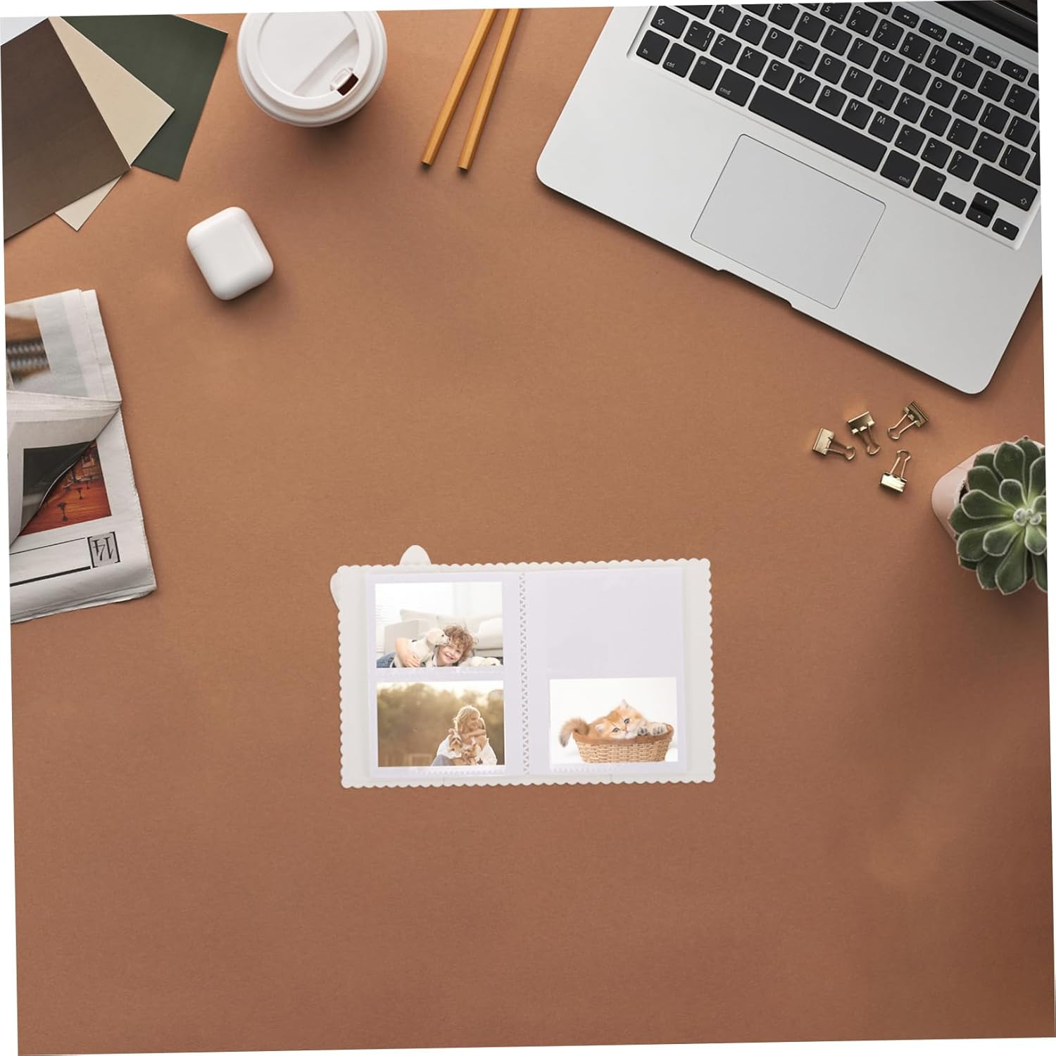 Toyvian Adorable Bunny Mini Photo Album Soft Keepsake for Photos Small for Travel and Family Memories for Storing Cards and Pictures image number 4