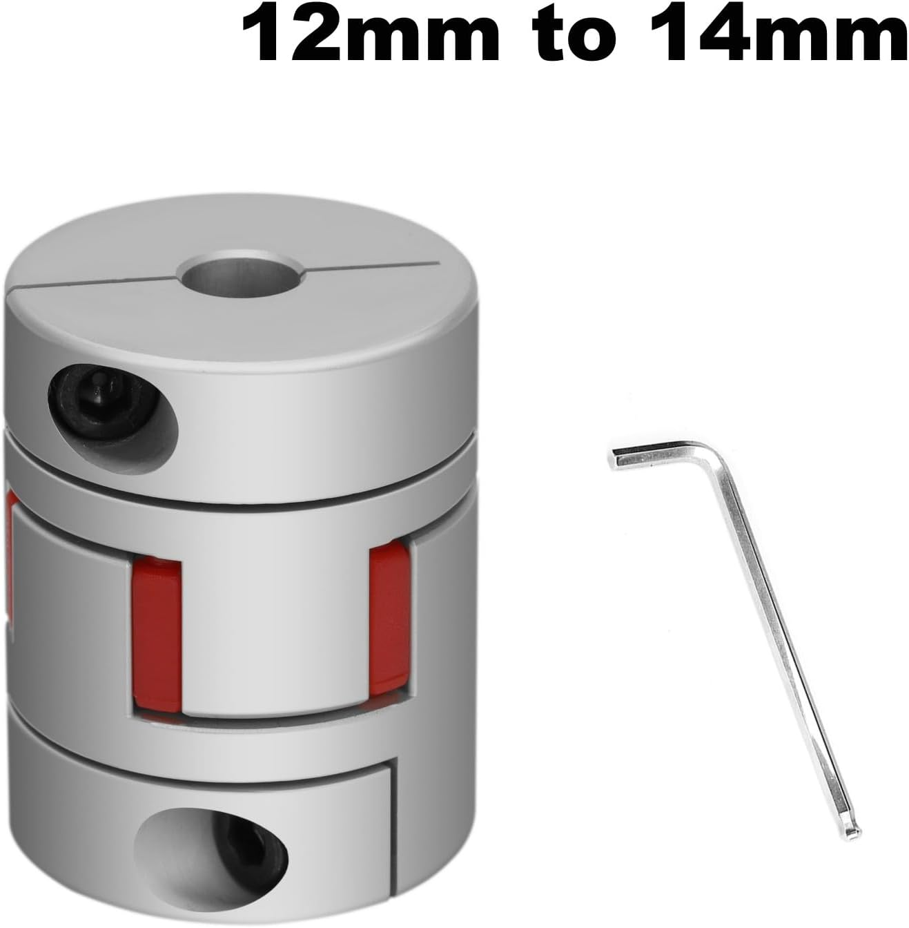 Aluminum Flexible Coupling D40Xl55,12Mm to 14Mm Spider Coupler Plum Shape for Servo Stepper Motors, CNC Machine, 3D Printer Parts image number 5