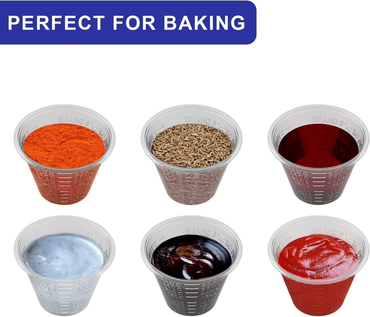 Disposable Medicine Cups Graduated, Bulk Pack of 1000, 1 Oz (30Ml) Small Plastic Measuring Cup for Liquid Medication, Paint, Epoxy, Pill and Resin