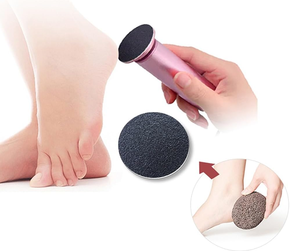 ELEVEN EVER 1 Box (60Pcs) Replacement Sandpaper Pad Disks Discs (80 Grit&100 Grit) for Electric Foot File Callus Remover Machine image number 3