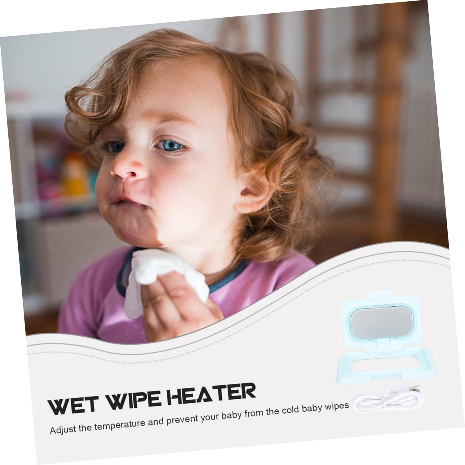 Ifundom Wet Tissue Heating Device Wipes Warmer for Winter Portable Wipes Heater Constant Temperature Boys and Girls Tissue Warmer image number 6