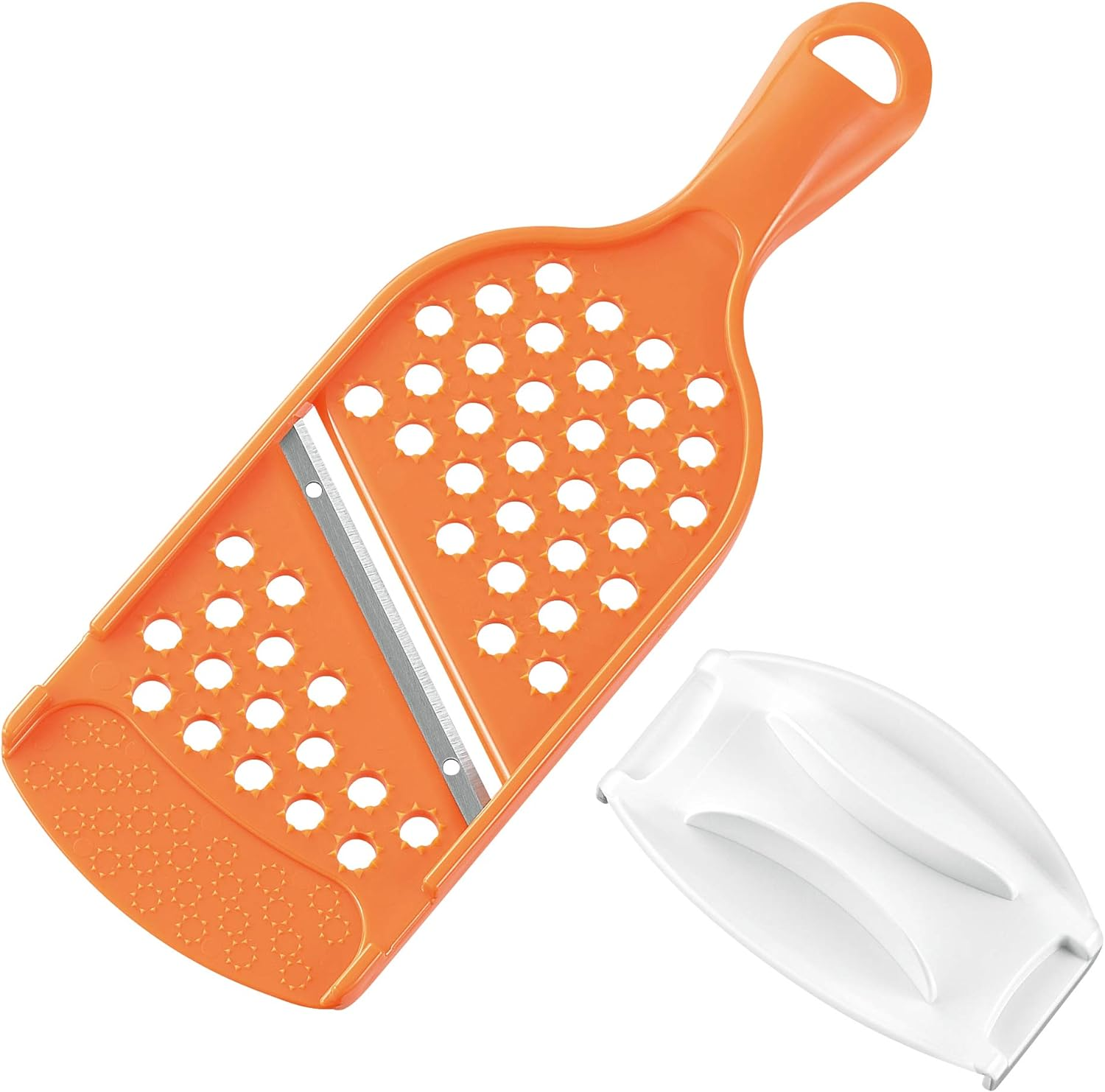 Shimomura Kougyou FVS-610 Full Veggie Smile Cucumber and Leek Slicer, Dishwasher Safe, Made in Niigata, Tsubamesanjo, 6.8 X 2.1 X 0.9 Inches (174 X 53 X 23 Mm), Green image number 1