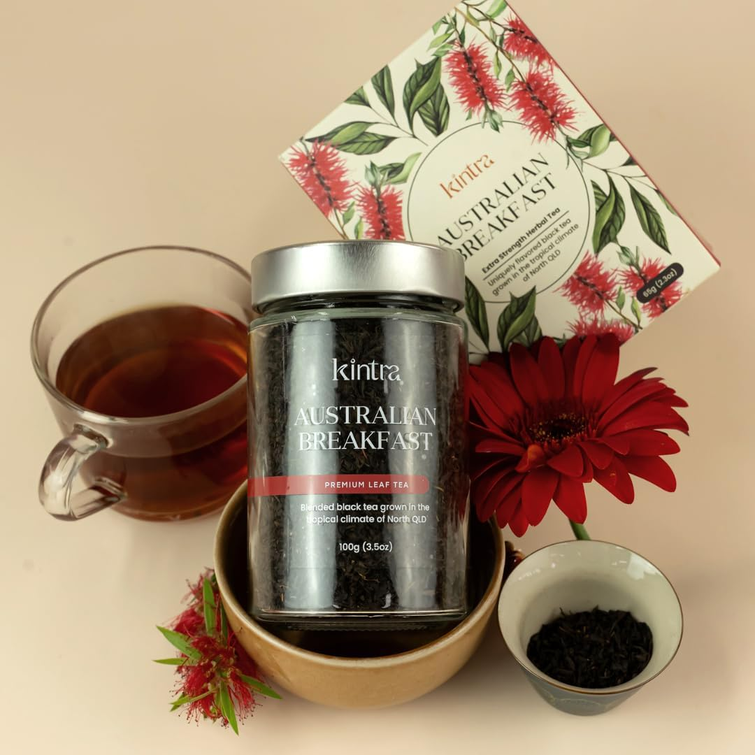 Kintra Foods Loose Leaf English Breakfast Herbal Tea 100 G image number 1