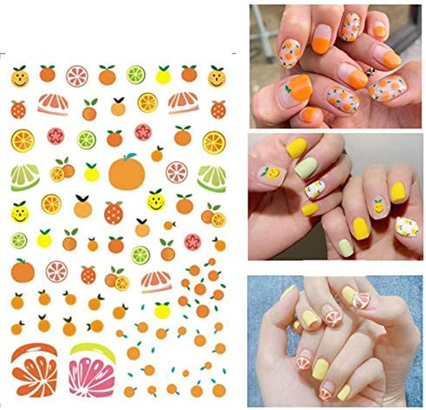 DAWNTREES Nail Stickers,1000+ Natural Materials Nail Art Stickers,For Women Girl Kids Nail Stickers Self Adhesive,Cute Nail Decals,Environmentally Diy,Flowers, Eggs, Plants,Fruit Decals - 3D White Pink image number 5