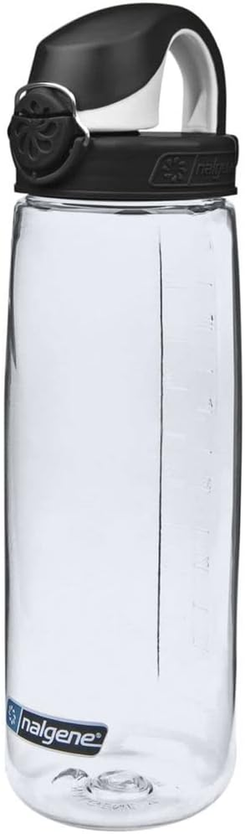 Nalgene Sustain Tritan Bpa-Free on the Fly Water Bottle Made with Material Derived from 50% Plastic Waste (Using ISCC Certified Mass Balance), 24 OZ, Clear with Sprout