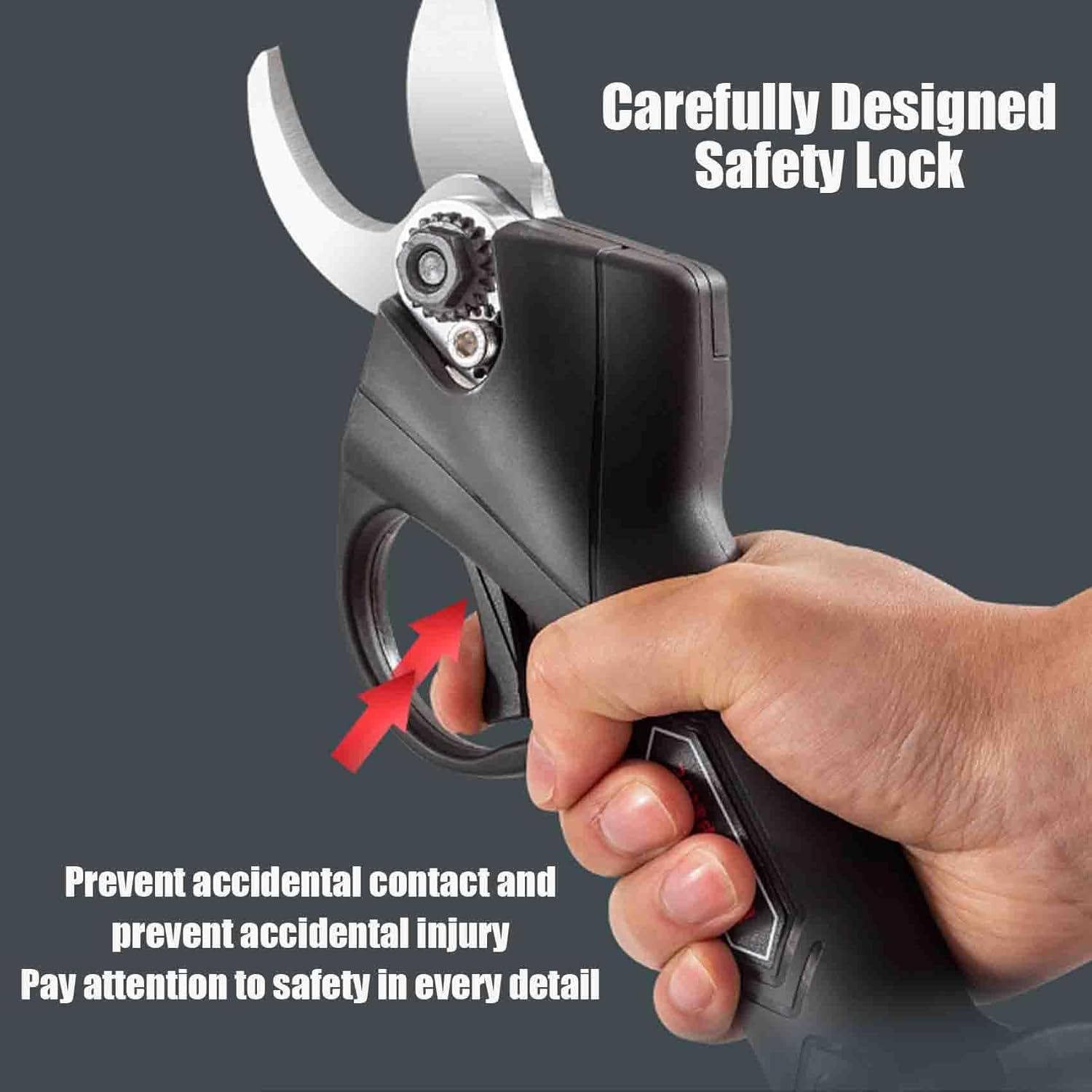 Tacsaw Power Shears,2025 Upgraded Electric Pruning Shears for Gardening,1.2" Cutting Diameter Cordless Pruner for Gardening, through Every Cut with Ease,For Trees,Shrubs & Landscaping (1 * Battery) image number 3