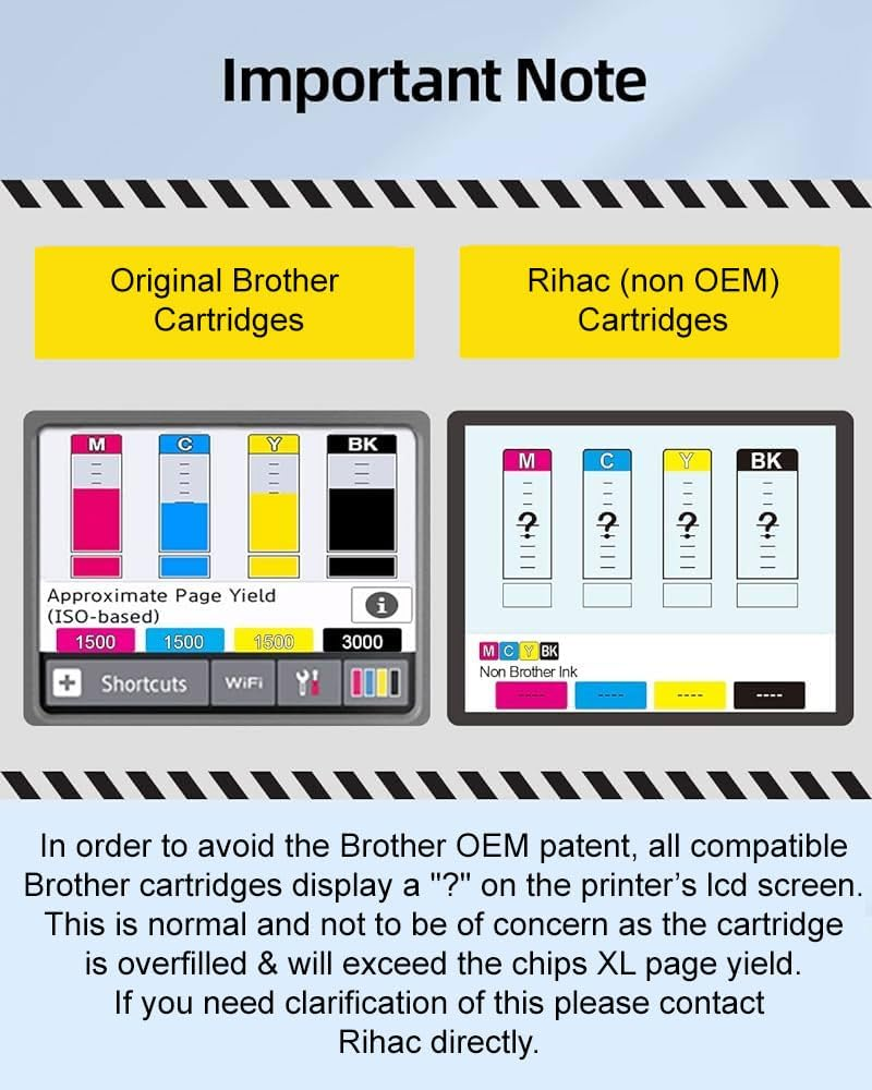 LC436XL Compatible High Yeild (6000BK/5000C,M,Y Page) Ink Cartridge Set for Brother Printers (LC-436XLBK LC-436XLC LC-436XLM LC-436XLY) MFC-J4340DW MFC-J4440DW MFC-J4540DW MFC-J5855DW + More image number 2