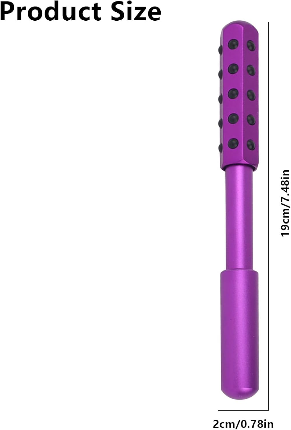 Elarique Face Roller, Germanium Stone Uplifting, Portable Beauty Roller Tool for up Lifting, De-Puffing, Anti-Aging and Skin Care with Cooling & Sculpting for Women Men (Purple) image number 6