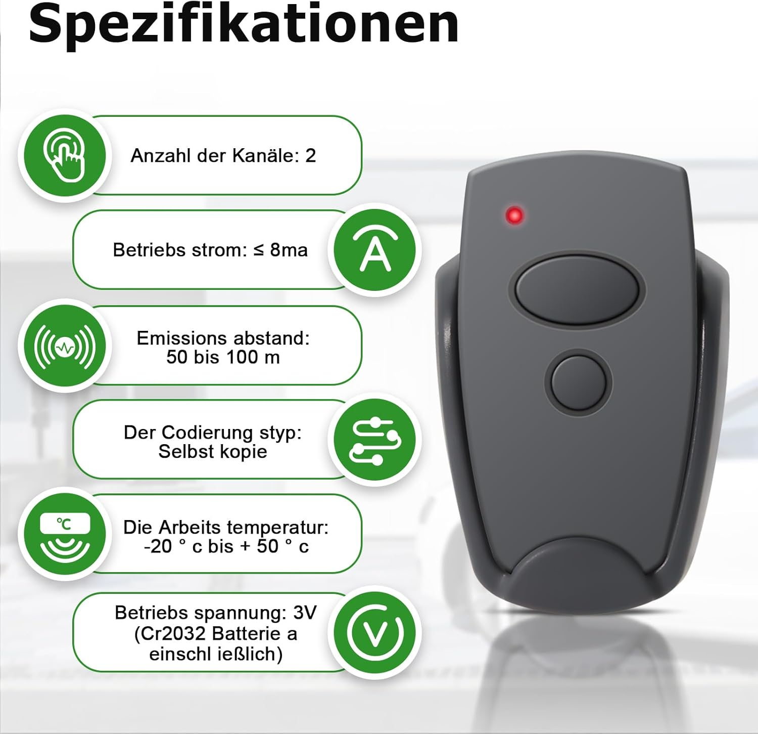 Marantec Handheld Transmitter 868.3 Mhz for 302 384 304 313 321 323 131, Replacement Remote Control for Marantec, 2 Channel, Pack of 3 image number 6