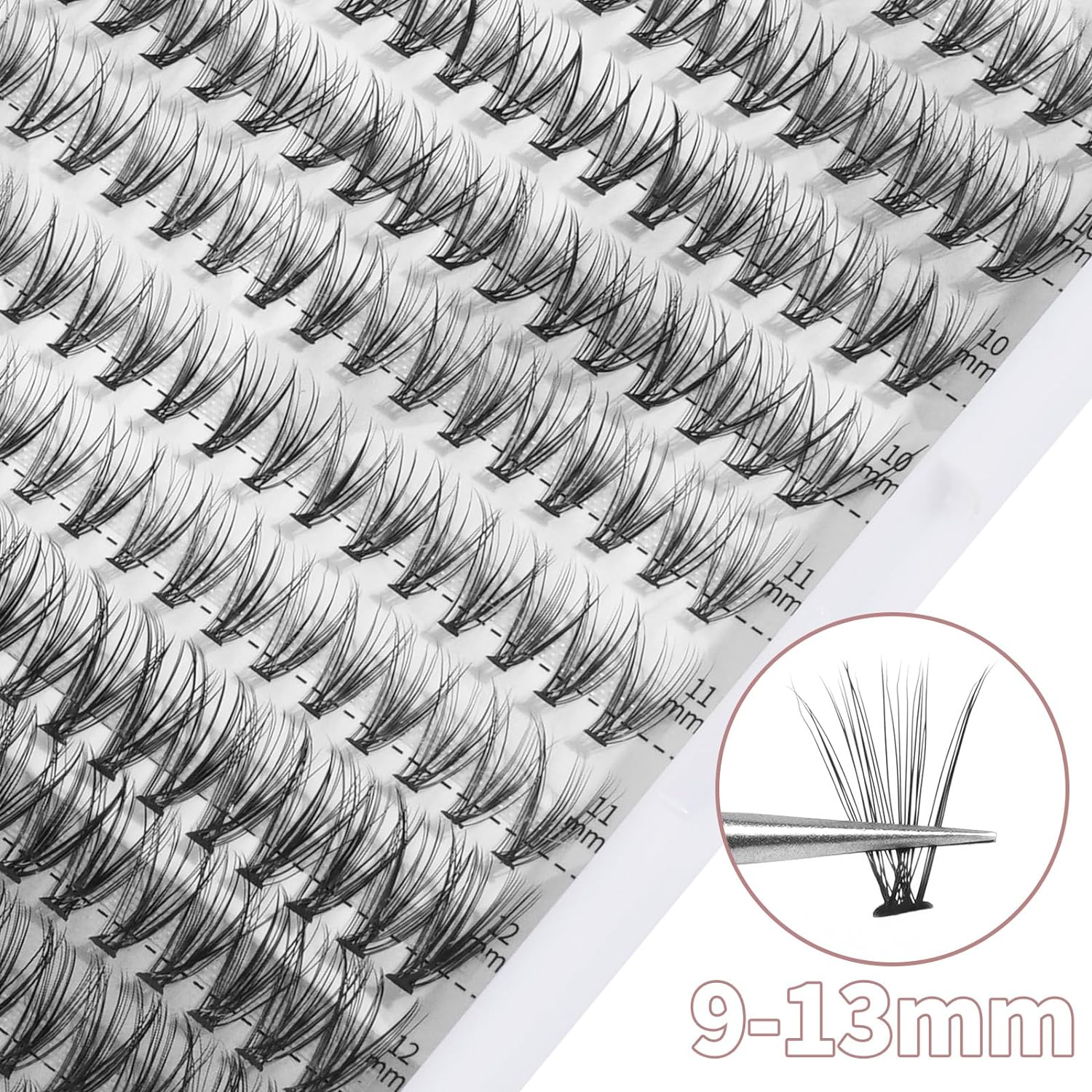 MAGEFY Eyelashes Cluster 10D 0.07C Lash Clusters 9-13Mm Individual Lashe Extension Reusable Eyelashes Clusters image number 2