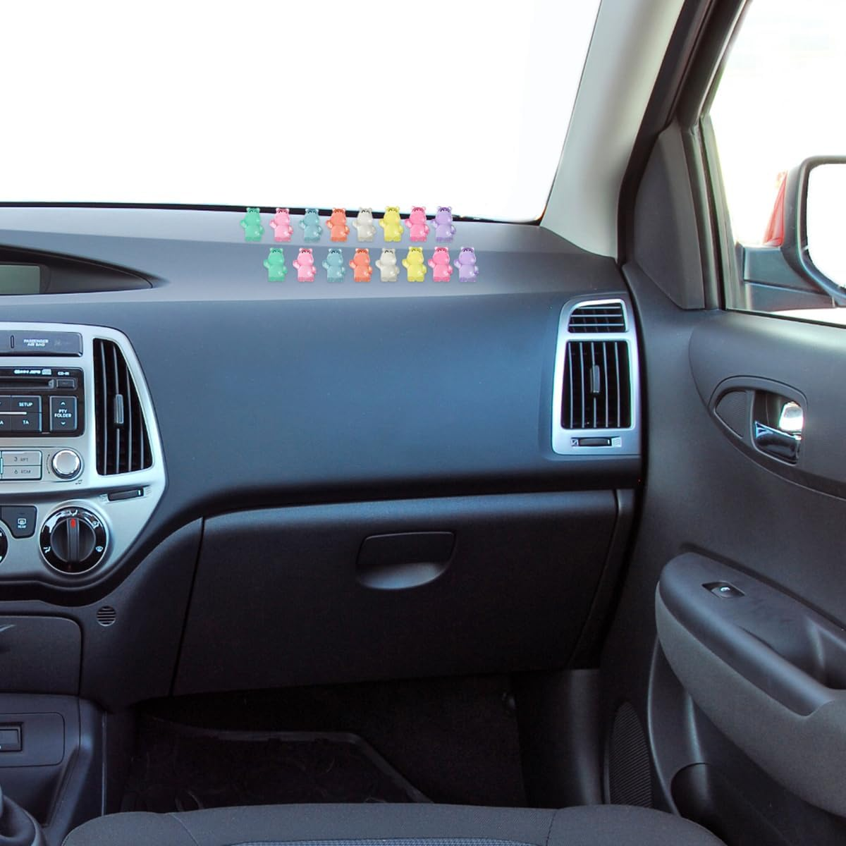 Mini Resin Hippos, 30 PCS Mini Resin Animal Figures for Potted Landscape Dollhouse Ornaments (3Cm) image number 3