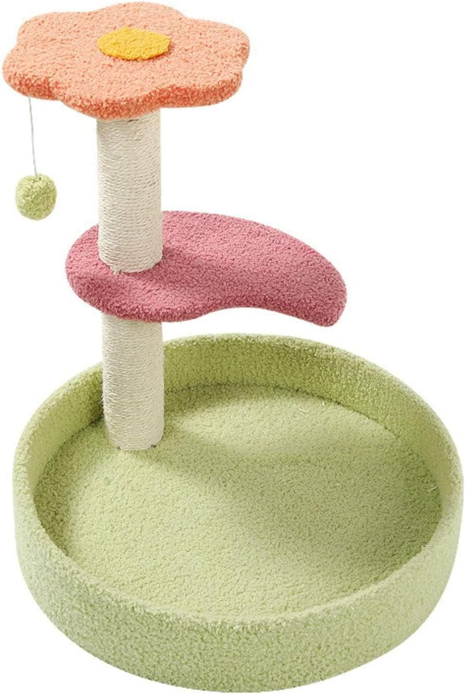 Flower Cat Climbing Frame Cat Climbing Frame Sisal Rope Scratching Post Cat Furniture Cat House for Cat Climbing Cute Cat Tree image number 4