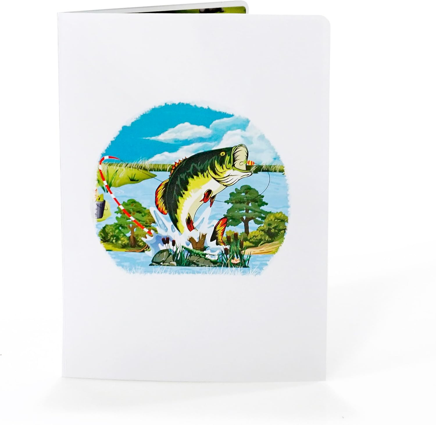 CUTPOPUP Fishing Birthday Card Pop Up, Fathers Day, 3D Popup Greeting Card, Birthday Card for Men, Husband, Dad, Granpa, Stepfather, Son (Fishing) SD197AU1520 - Camping image number 2