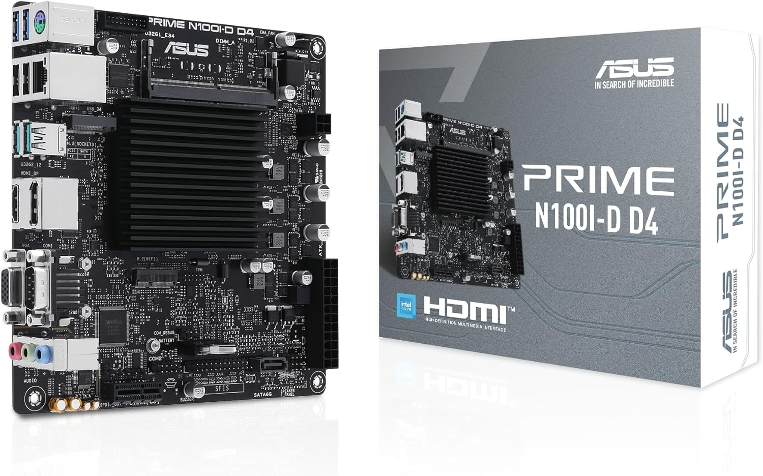 ASUS Prime N100I-D D4 Intel N100 Intel N100 Processor Pcie 3.0 USB 3.2 Gen 2 M.2 DDR4 Motherboard image number 3