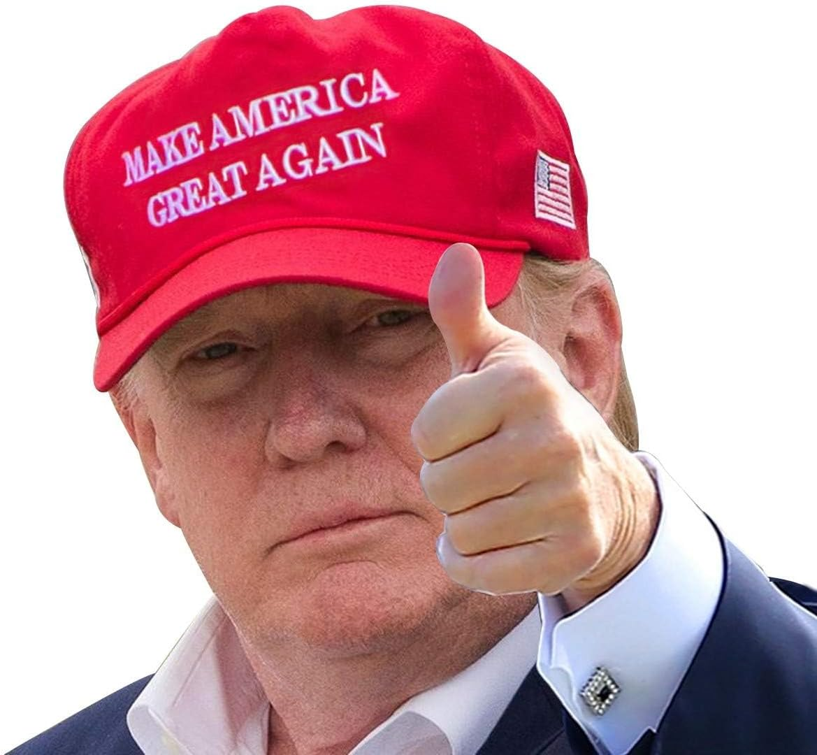 Aahs Donald Trump Decals Car Stickers Funny Window Peel off Political (Trump Red Hat)