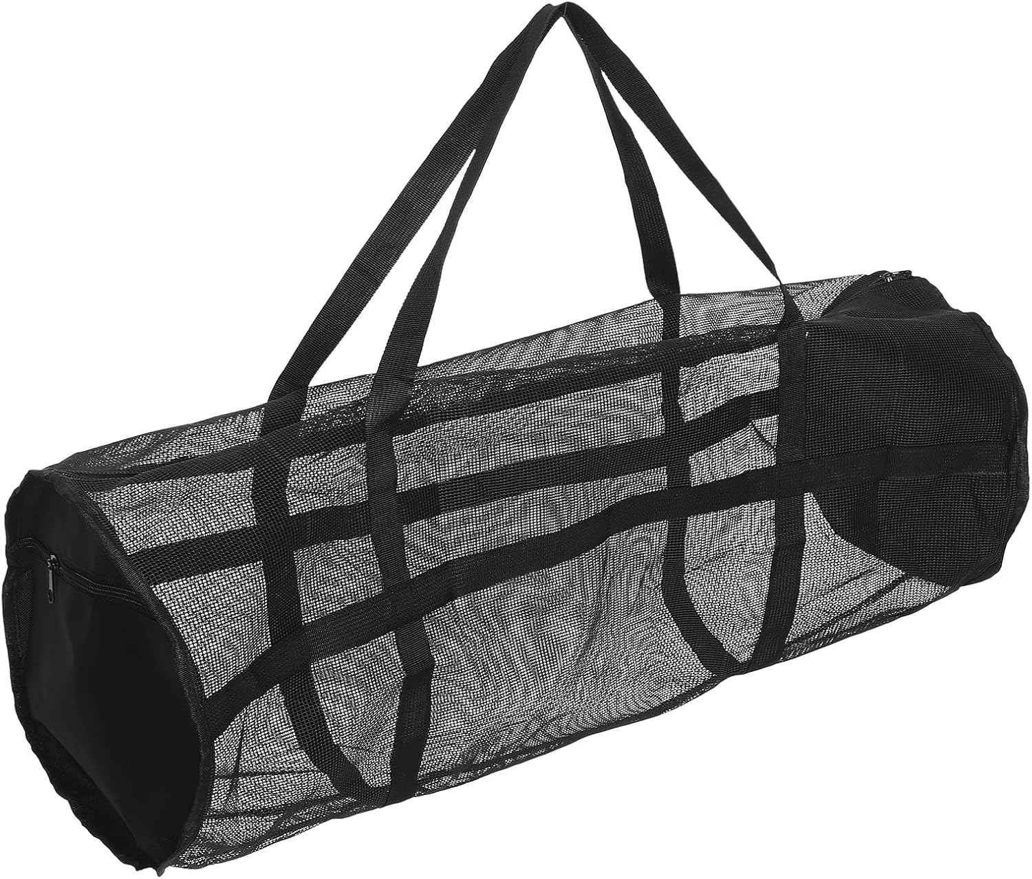 CONGARTENO Large Mesh Duffle Bag for Sports Equipment with Dual Straps Basketball and Soccer Storage Bag for Gym Swimming Diving and Outdoor Activities Ergonomic Shoulder Carry image number 5