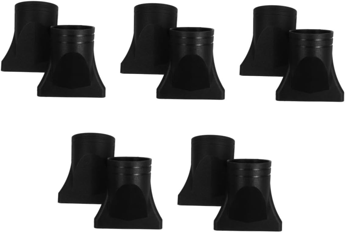 WOFASHPURET 10 Pcs Hair Dryer Nozzle Attachments Heat Resistant Concentrator Tips Black for Even Airflow and Hair Protection Styling image number 3