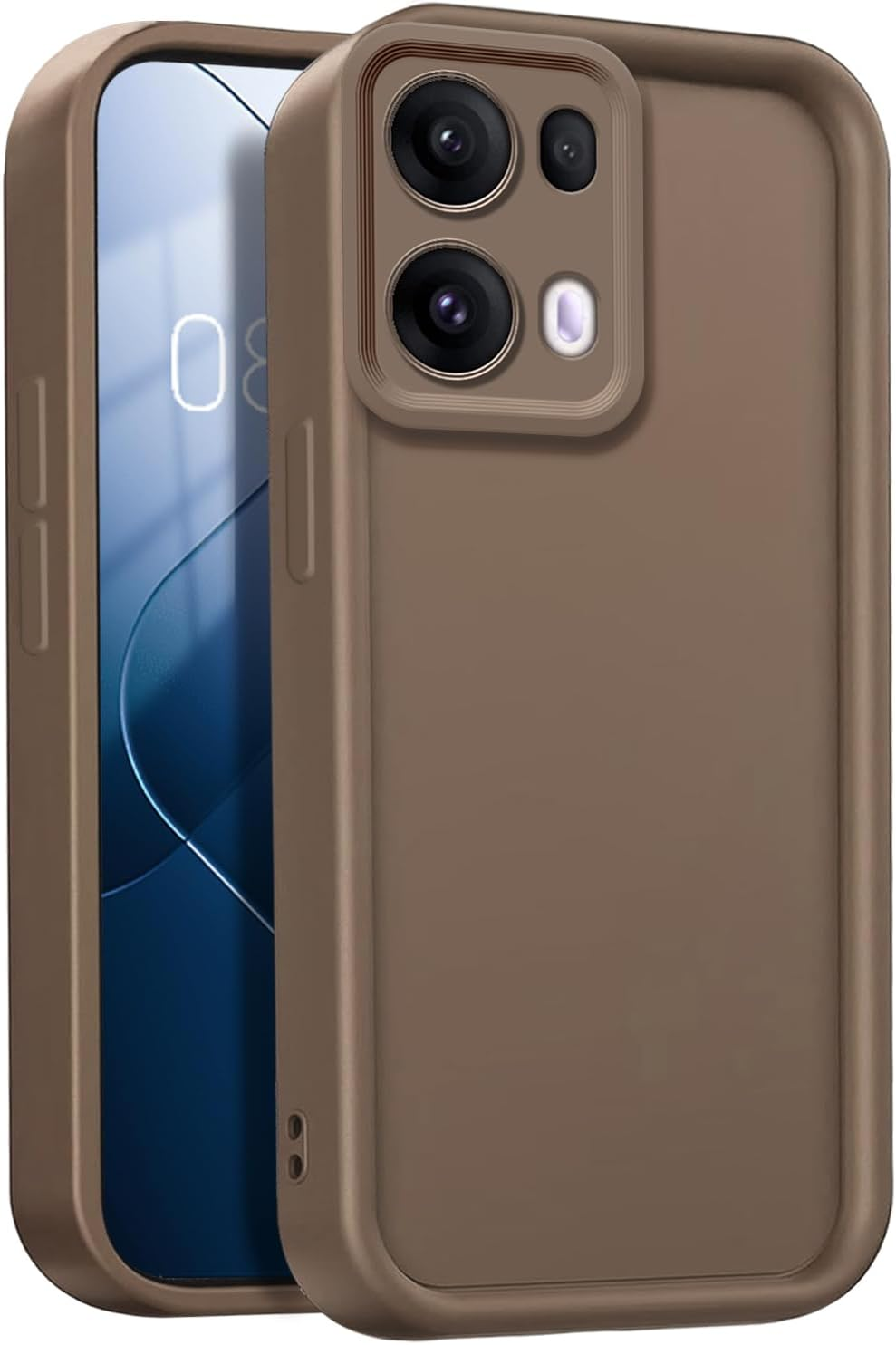 GOGME Case for Oppo Reno 13 Pro (Reno13 Pro) 5G Cover, Ultra Thin Soft Silicone TPU Protective Case, Dust Protection, Robust Mobile Phone Case - Wine Red