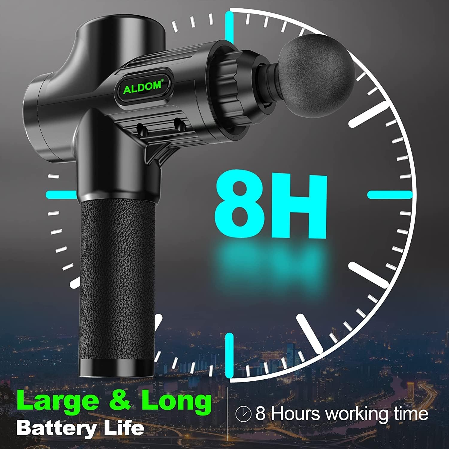 Massage Gun, 30 Speed Levels, Portable Powerful Massage Gun for Daily Use, Sports Lovers, Super Quiet High Speed Motor image number 4