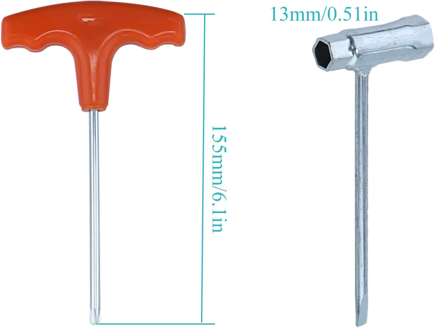 Atunee Chainsaw T Wrench 19Mm X 13Mm and T-Handle T27 Torx Screwdriver Kit for Husqvarna Stihl image number 6