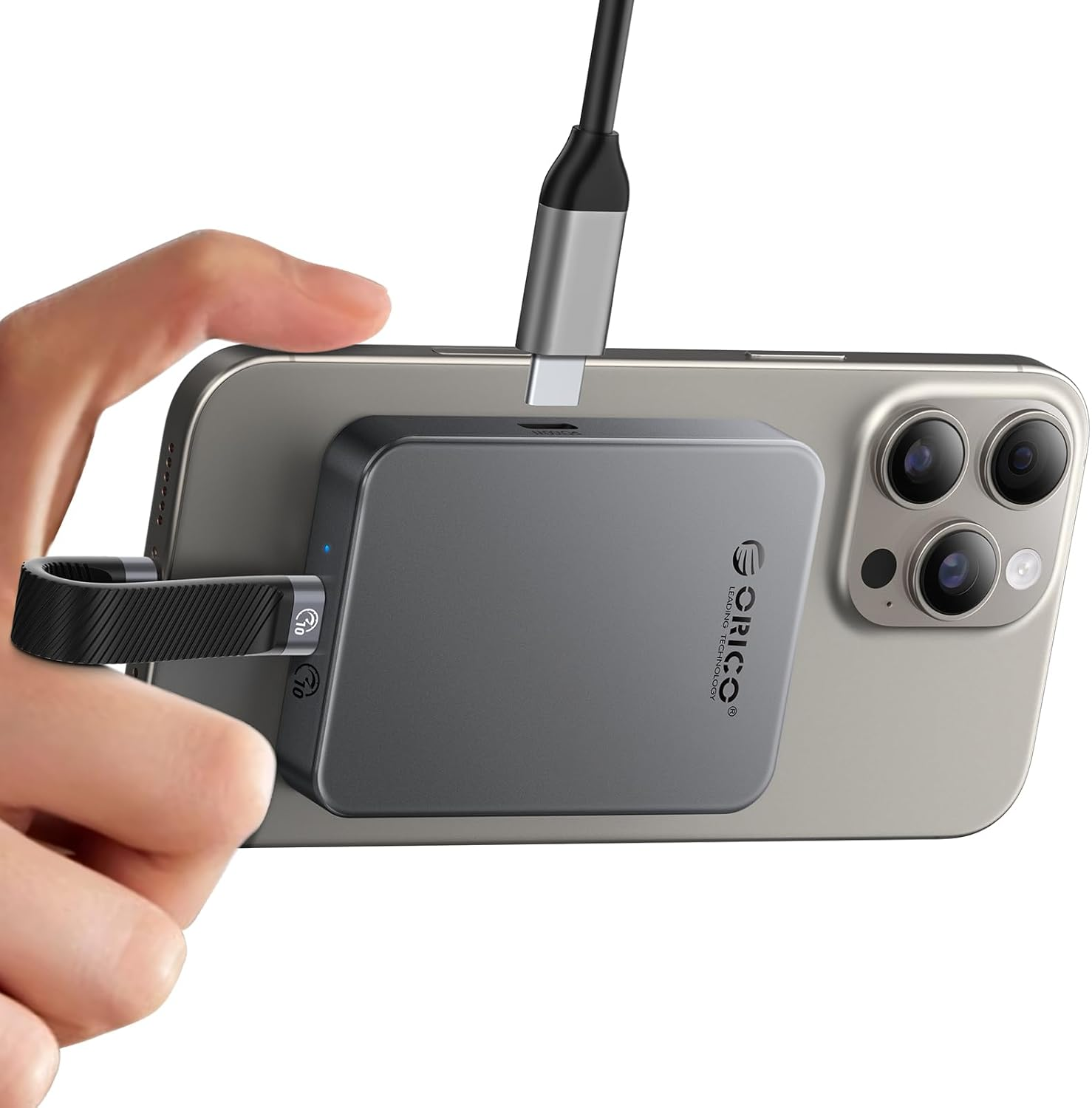 ORICO 512 GB Magnetic SSD, PD100W Charging, 4K Prores HDR, 1000Mb/S USB 3.2, Portable External Drive for Iphone 16/15, Laptops, Tablets - Aluminum Alloy, Drop Resistant - K10 image number 2