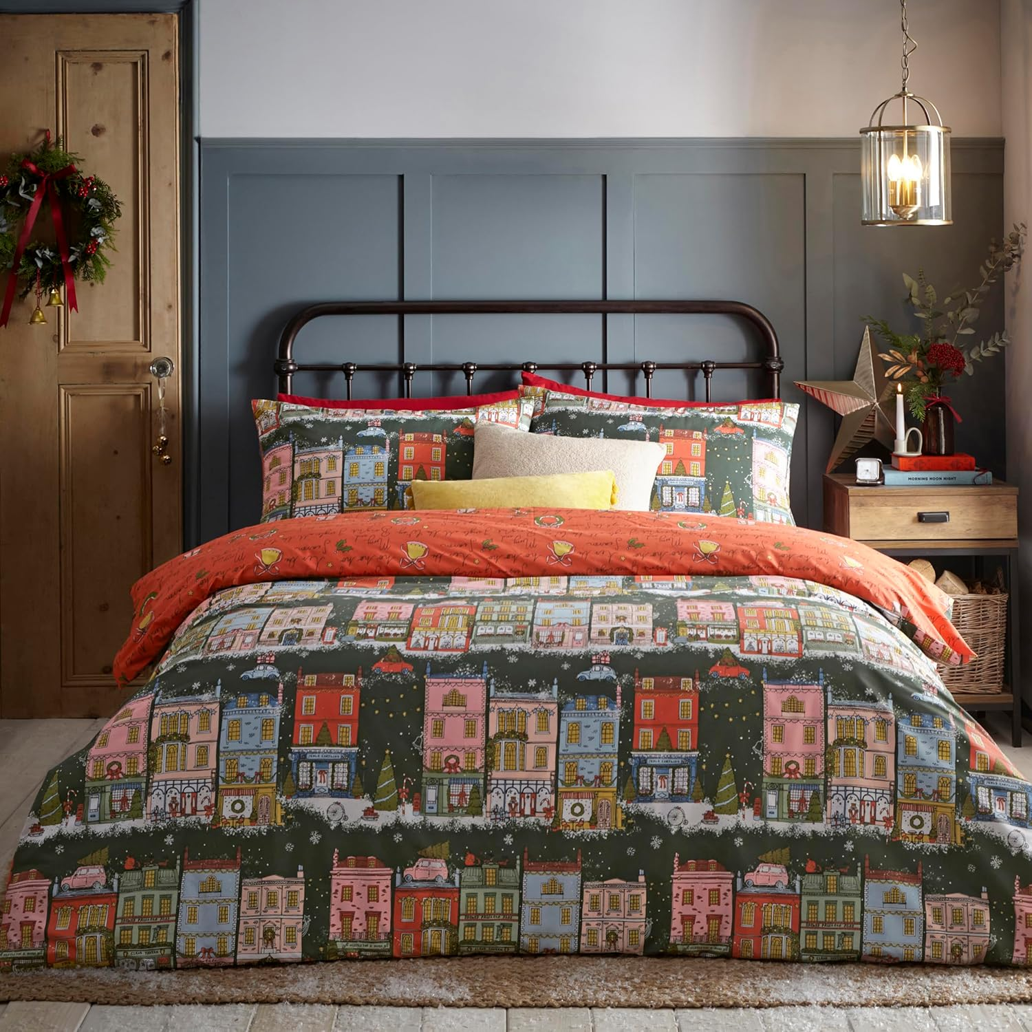 Furn. Christmas Spirit Duvet Cover Set - Single - Green image number 2
