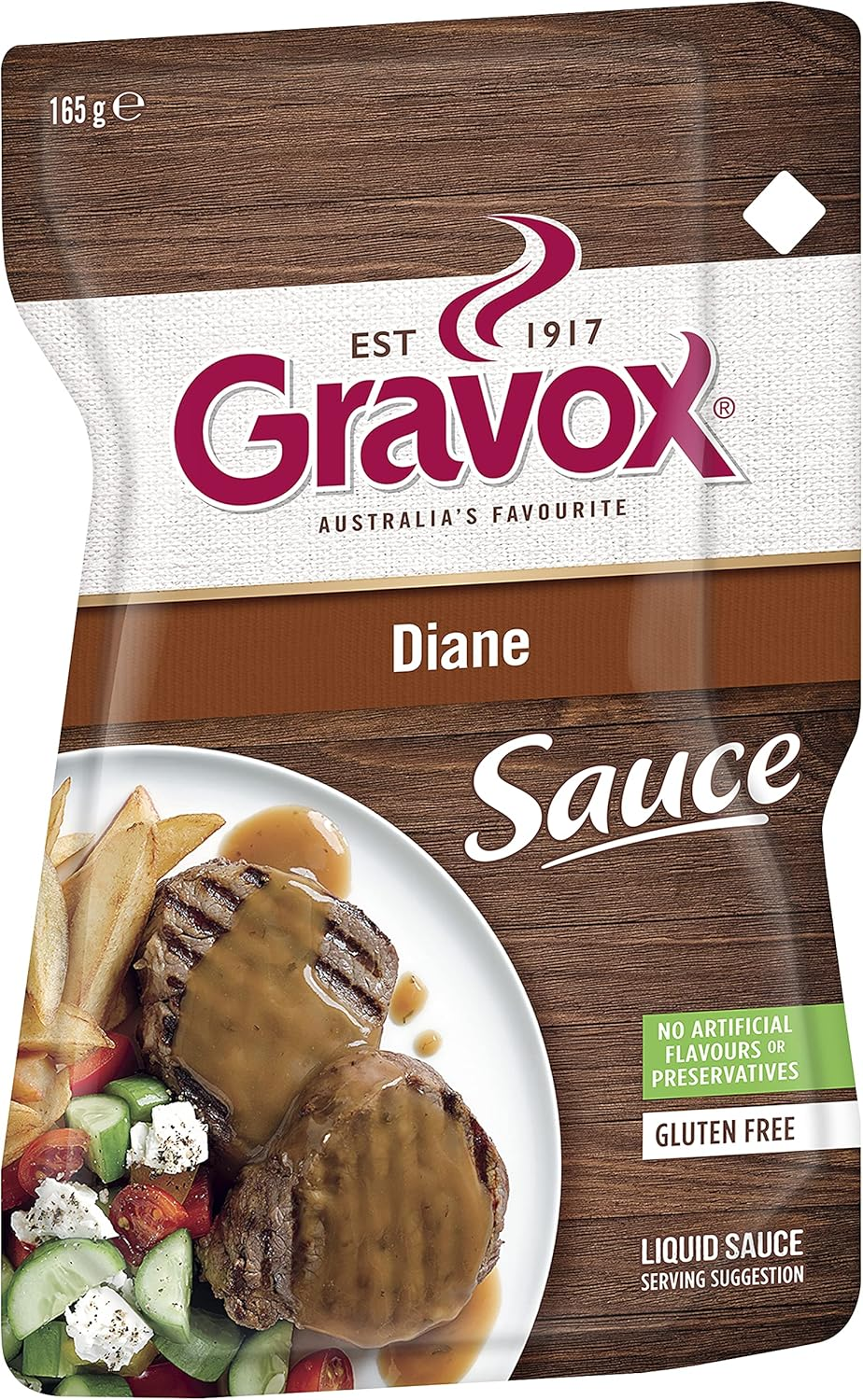Gravox Diane Sauce Pouch Liquid Pouch for Gravy and Liquid Stock Instant Sauce 165G