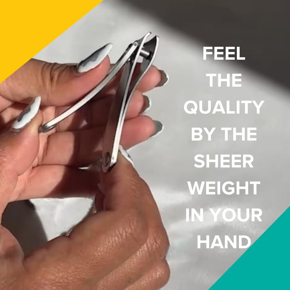 Rui Smiths Pro Precision Nail Clippers | Topinox Stainless Steel Manicure Pedicure Trimmer, Curved Cutting Edges, Travel Size, 6Cm Length | Made in Solingen, Germany image number 4