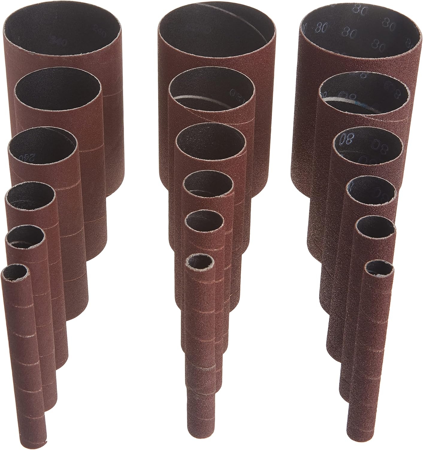 WEN 6510SPC Assorted Grits Spindle Sanding Sleeves (18 Pack) image number 2