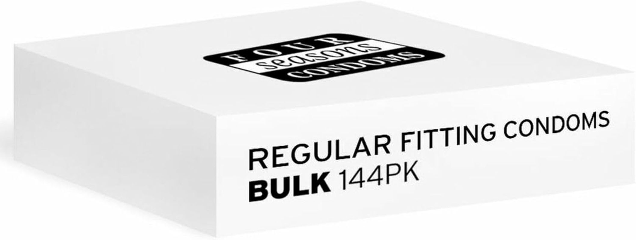 Four Seasons Regular Fit Condoms (Bulk Pack of 144) &ndash; Ultra-Thin, 54Mm Nominal Width, Lubricated, Regular Fit image number 1