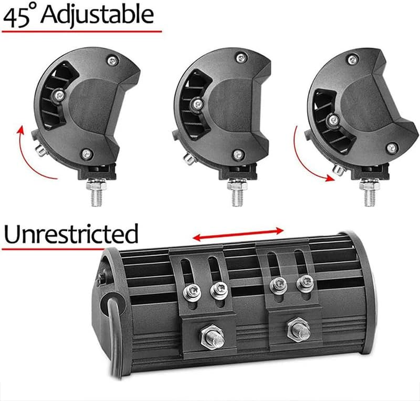 AIMALL 2X Mounting Brackets Rotating Slide Base Mounts AL Alloy for LED Work Light Bars - Universal Slide Base Mounts, Durable for Off-Road & Work Lighting image number 5