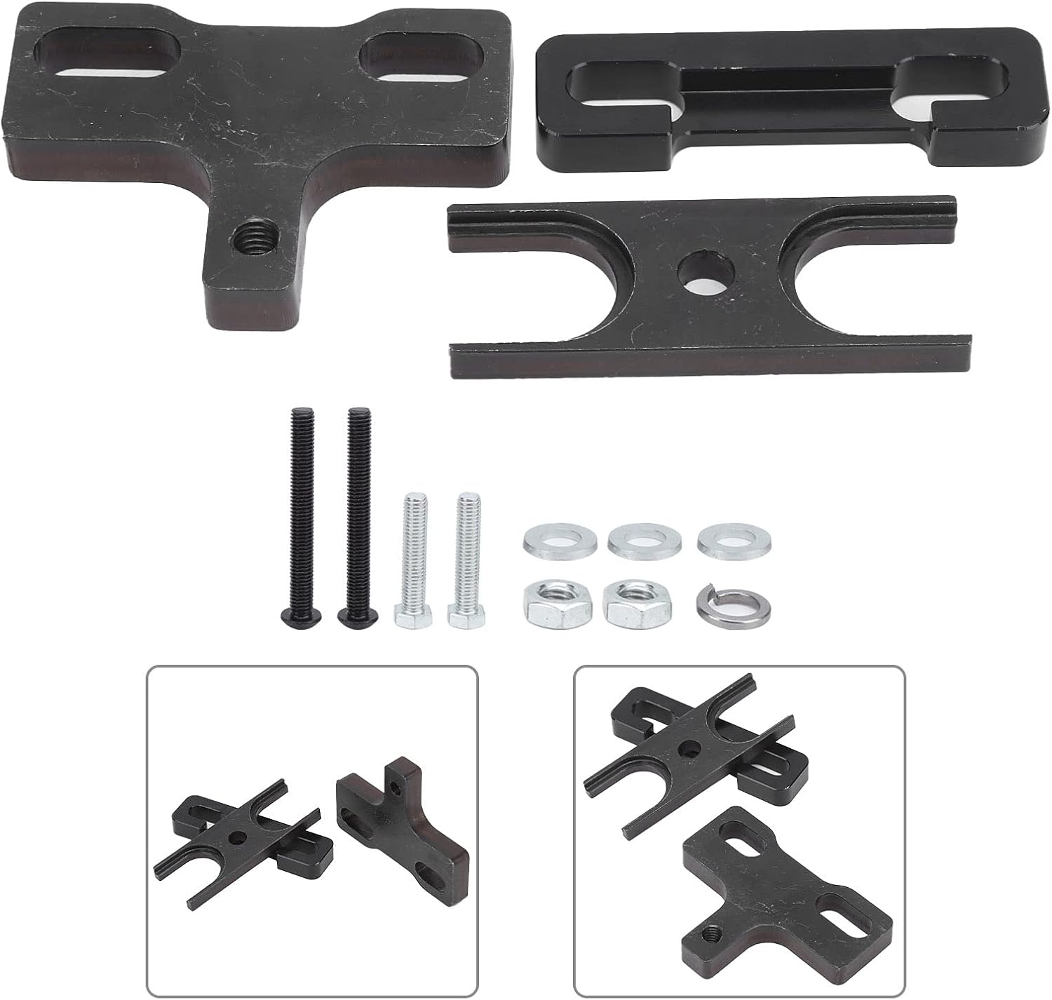 Valve Spring Removal Tool Set, Flexible Anti-Wear Valve Spring Compressor Clamp Kit for 4.8 5.3 5.7 6.0 6.2 LS LS1 LS2 LS3 LSX for Engine image number 1