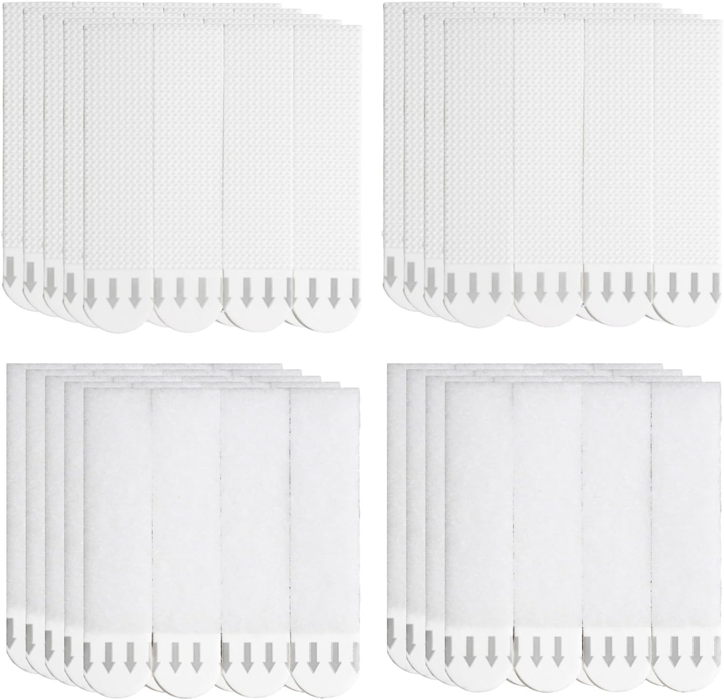 36 Pairs Picture Hanging Strips Heavy Duty, Hook and Loop Adhesive Tape Removable & Damage Free, Double Side No Nail Photo Frame Stickers for Wall Decorations on Wall (16 X 70 Mm) image number 1