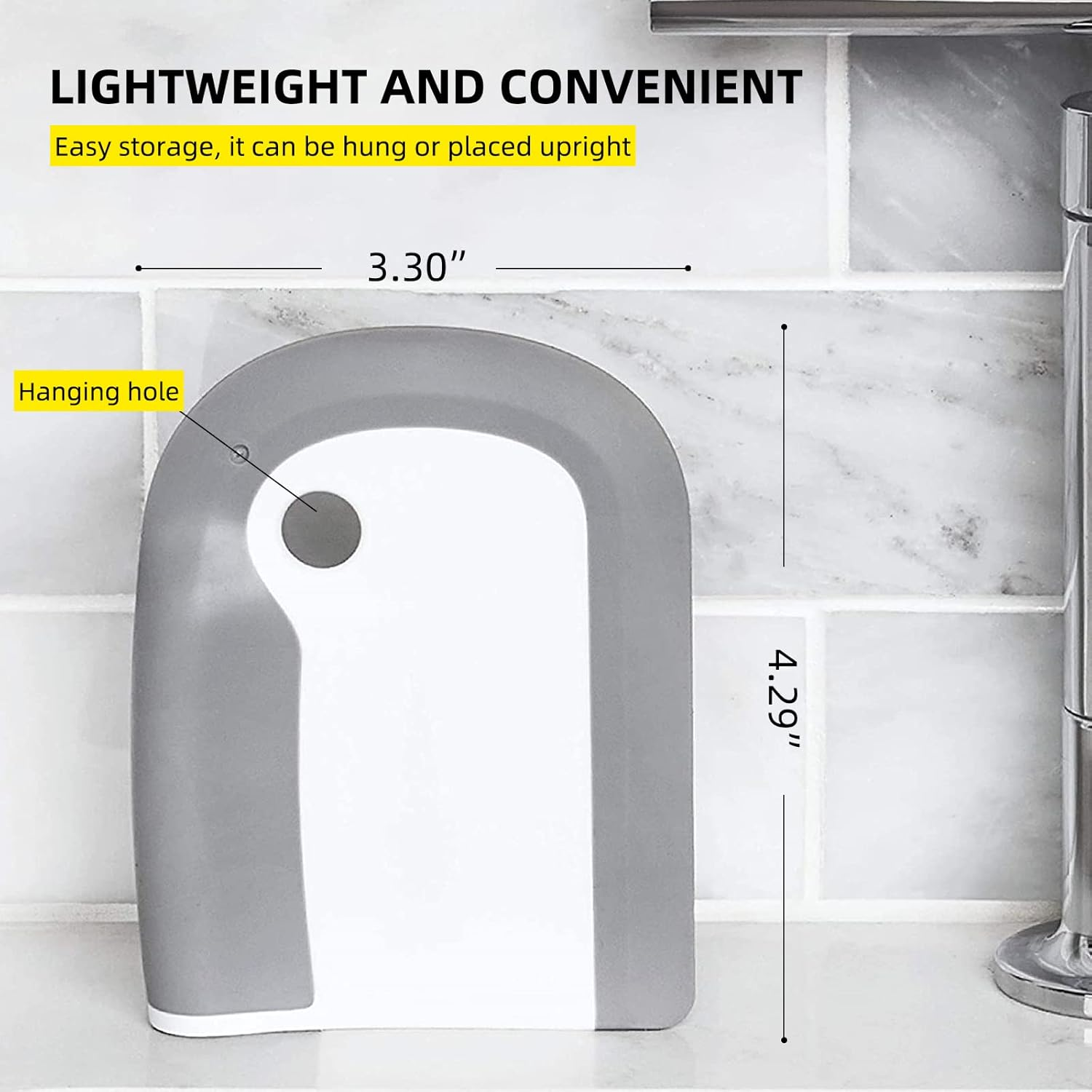 Kitchen Pot and Pan Dish Scraper, Nylon and Silicone Scraper,Cleaning Tool for Kitchen Accessory image number 4