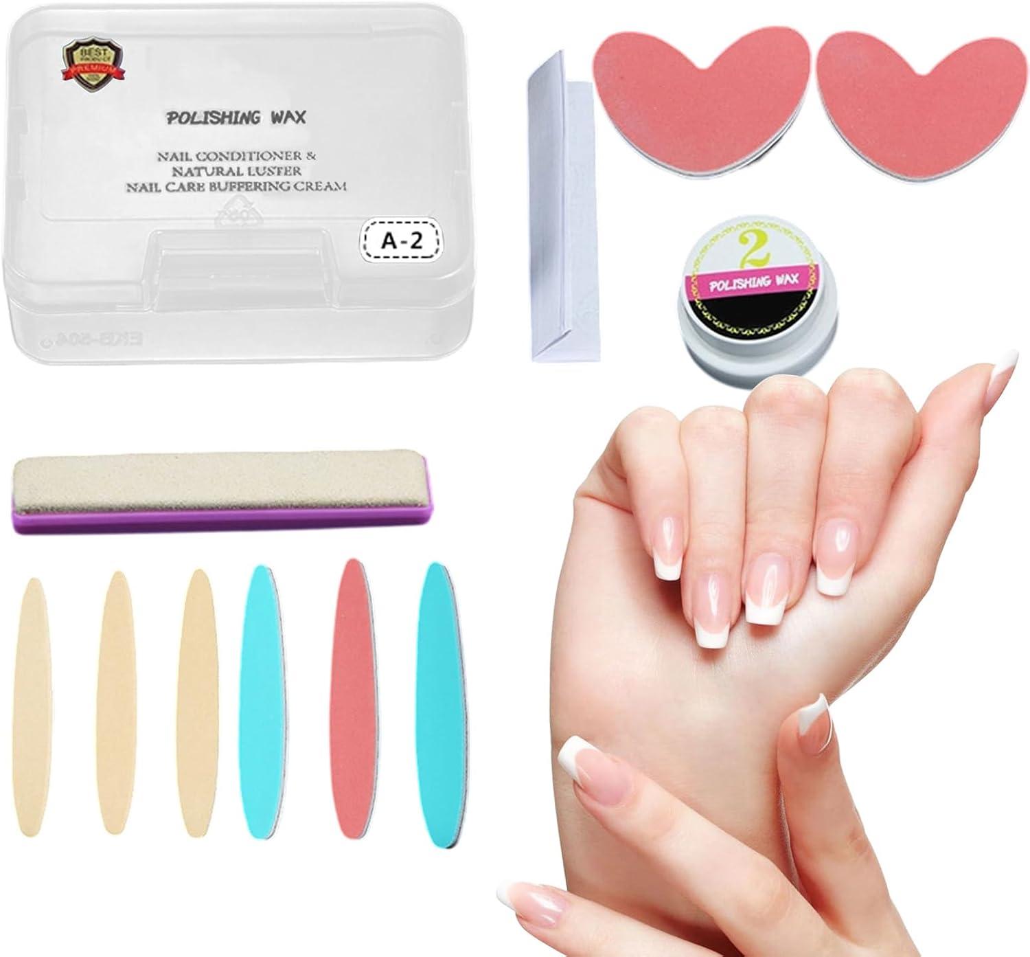 YNPQTDS Fingernail Buffer and Shiner,Manicure Tools Set - Manicure Tools Set for Women Girls Enthusiasts Professional Salon Daily Maintenance Home Travel image number 6