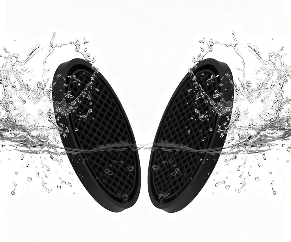 2PCS Car Cup Holder Coasters (Black), Suitable for Most Car Interior Accessories, Simple and Stylish, Perfect for Holding Coffee, Tea or Beverages. image number 2