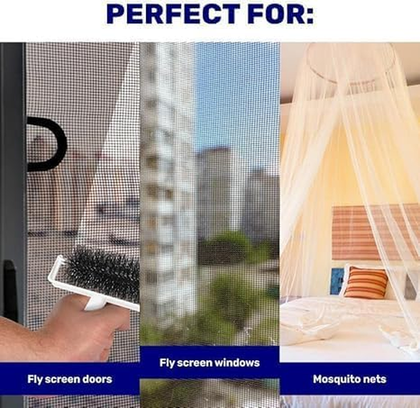 LEDON Window Screen Cleaner Brush - 360&deg; Rotating Head, Multifunction Fly Screen Dust Brush for Doors & Windows, No Need to Remove Screens or Use Water, Secure Grip Handle image number 1