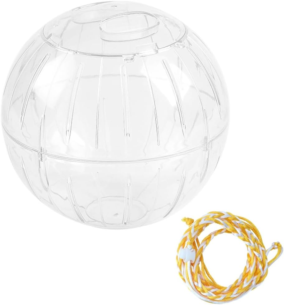 AIMALL Hamster Exercise Ball, Golden Bear Running Sports Ball, Durable ABS Rolling Ball with Ventilation, Secure Lock Design, 7.09 Inches Diameter