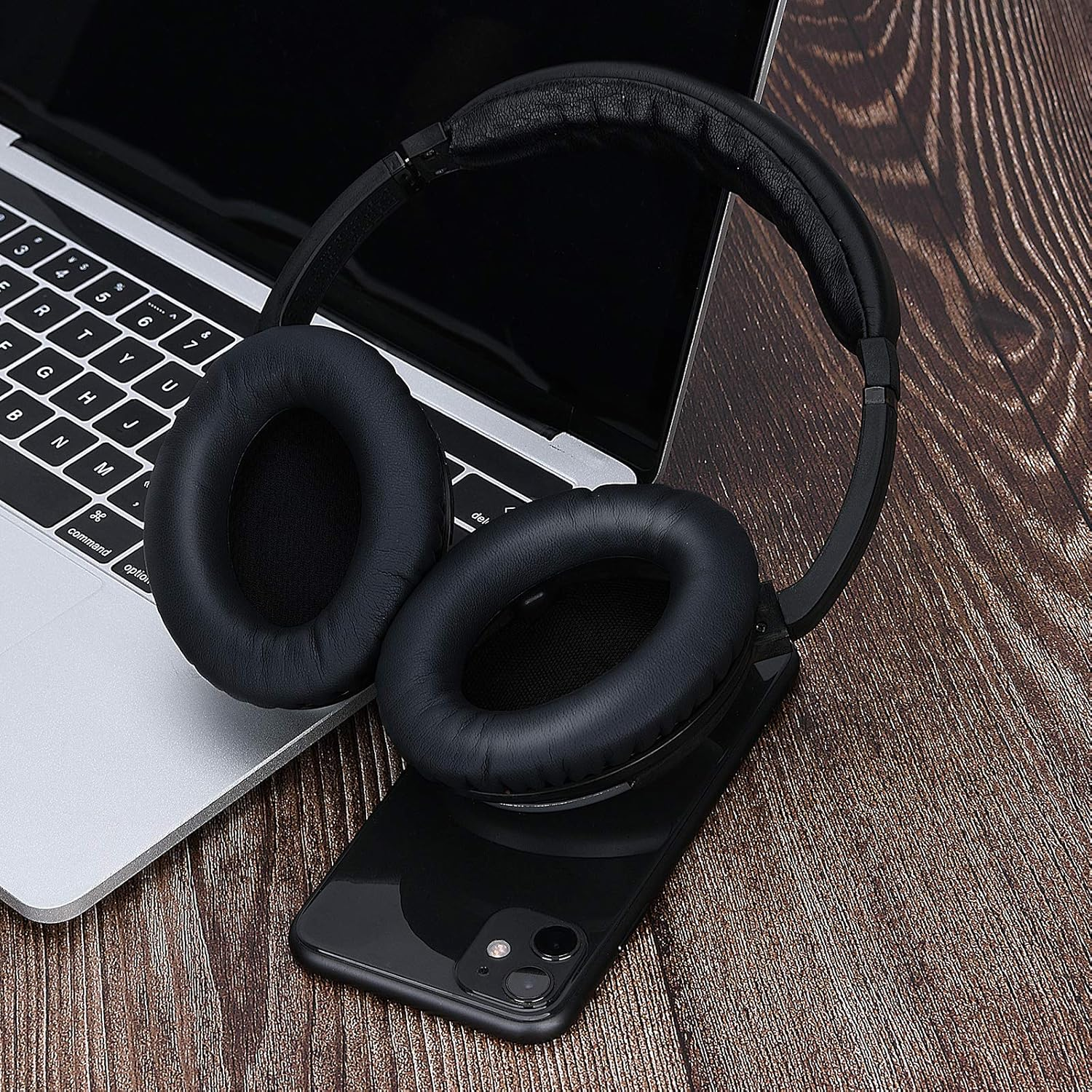 Solowit Protein Leather Earpads Cushions for Bose Headphones, Replacement Ear Pads for Bose Quietcomfort 15 QC15 QC25 QC2 Qc35/Ae2 Ae2I Ae2W/Soundtrue & Soundlink Around-Ear Series - Full Black - Beige image number 3