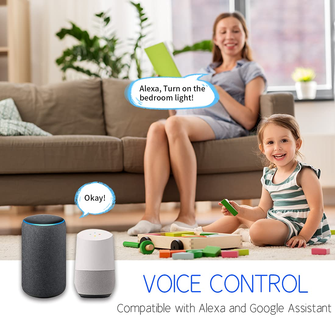 CNBINGO Smart Touch Light Switch Compatible with Alexa, Google Assistant - WLAN Switch Flush-Mounted - with Glass Panel and Status LED - Wall Switch Simple in Grey - Neutral Conductor Required image number 2