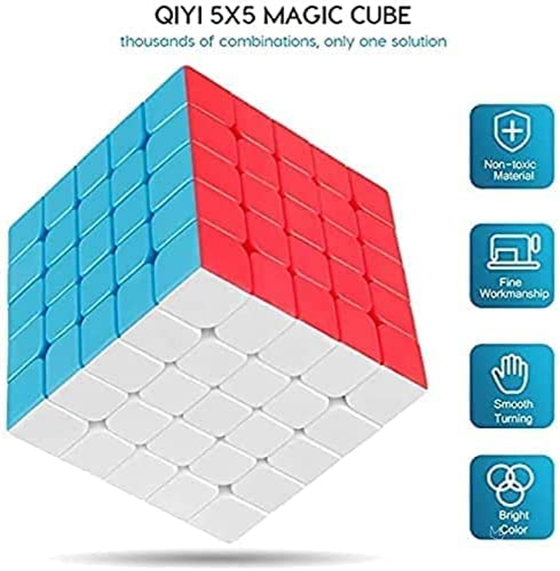 Coogam Qiyi 5X5 Speed Cube Stickerless Puzzle Toy (Qizheng S Version) image number 3