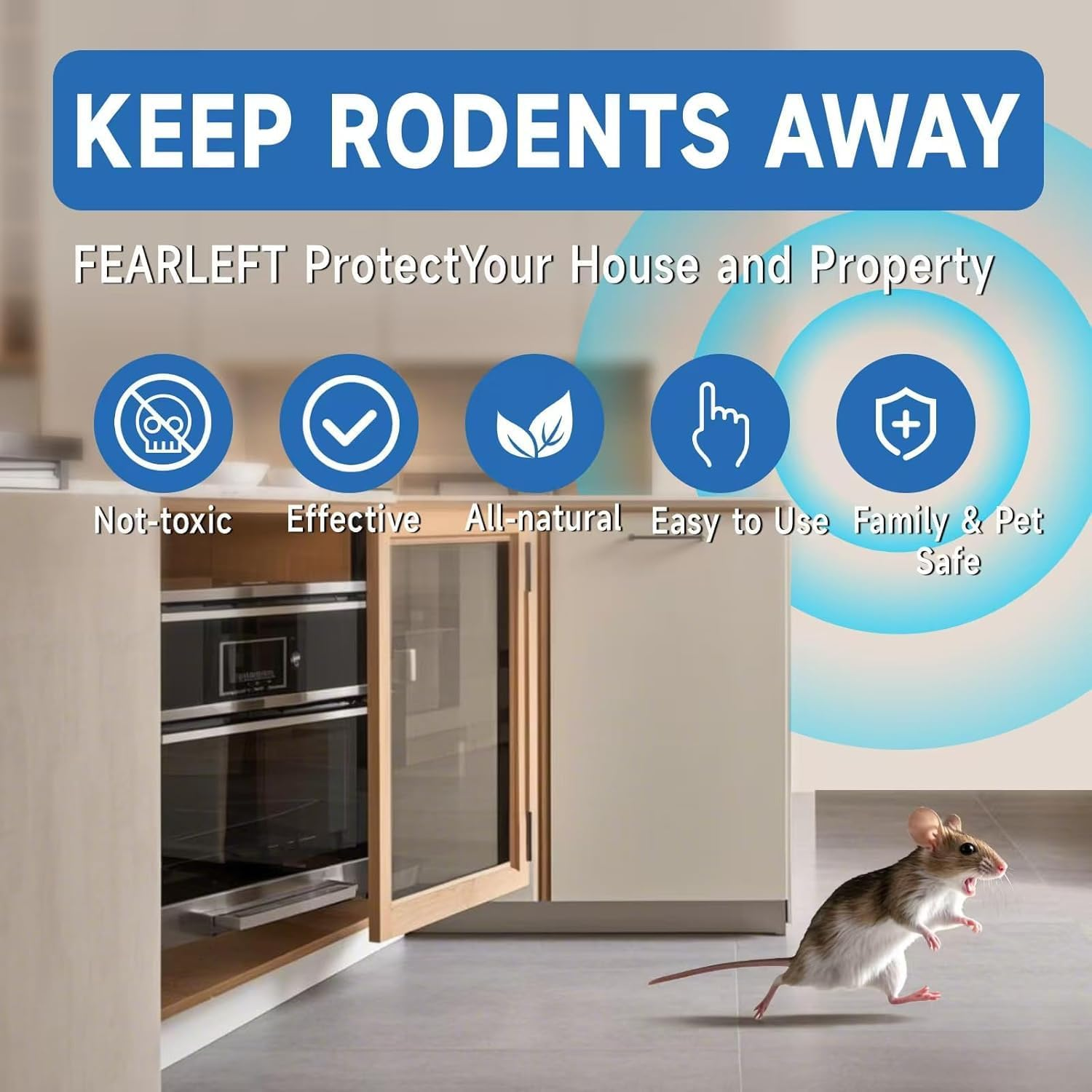 6 Packs Ultrasonic Pest Control Repeller, Electronic Pest Repellent Plug in Indoor Control Insect against Mosquito Cockroach Mice Spiders Flies for House Kitchen Garage Warehouse image number 6