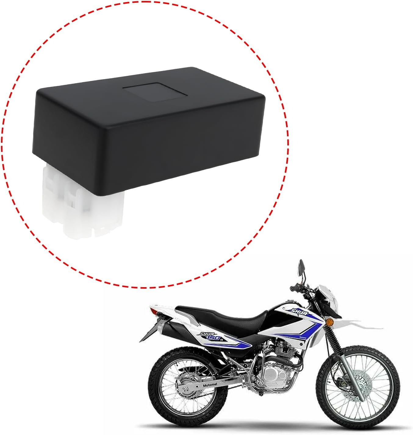 Motorcycle 6 Pin AC CDI Ignition Compatible with SKUA150 CRF230 CB125 74.5X41.5X23.5Mm image number 4