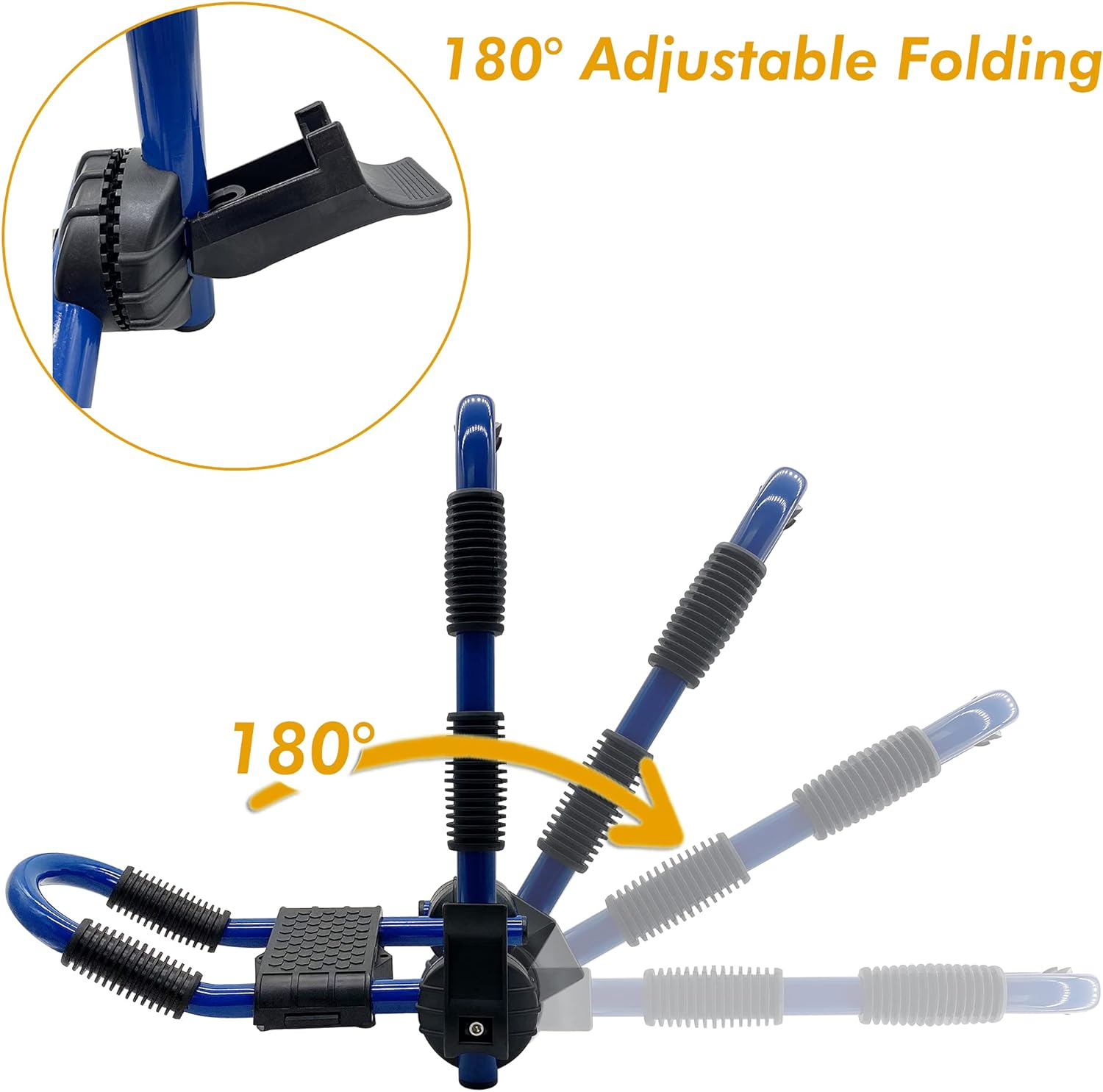 Kayak Roof Rack, J-Style Folding Kayak Racks for Car SUV Roof Rack-Blue image number 4