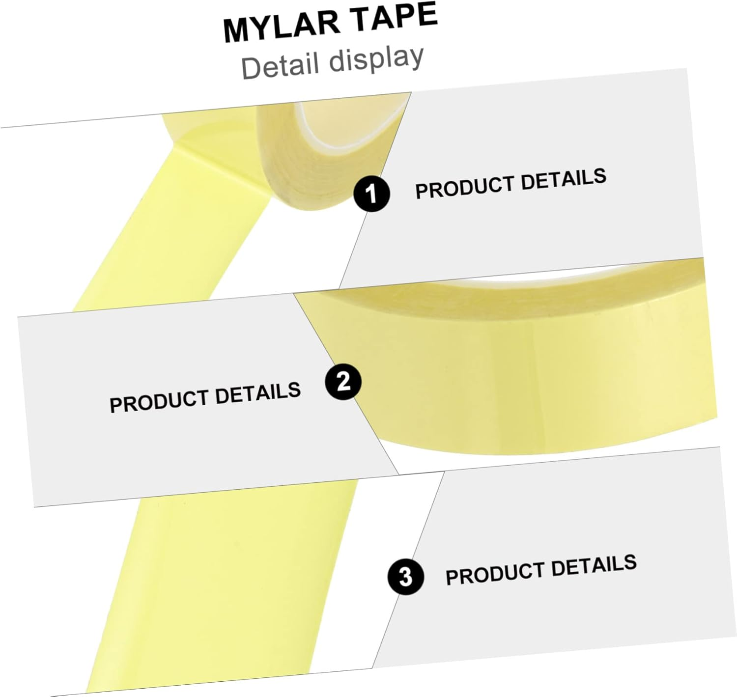 ULTECHNOVO 6Pcs Heavy Duty Double Sided Insulation Tape Mara Tape for Electric Components Random Color