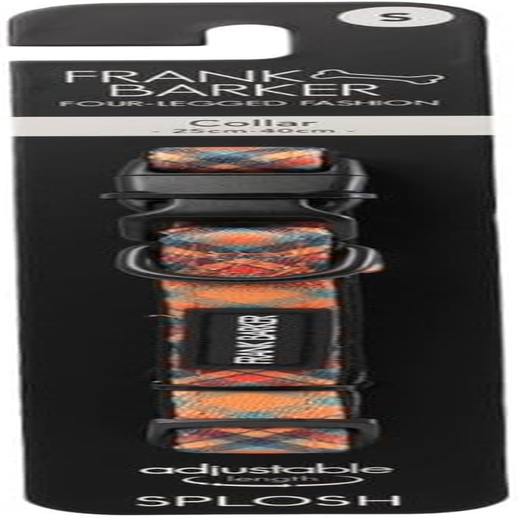 Splosh Frank Barker Plaid Dog Collar, Large, Orange image number 2