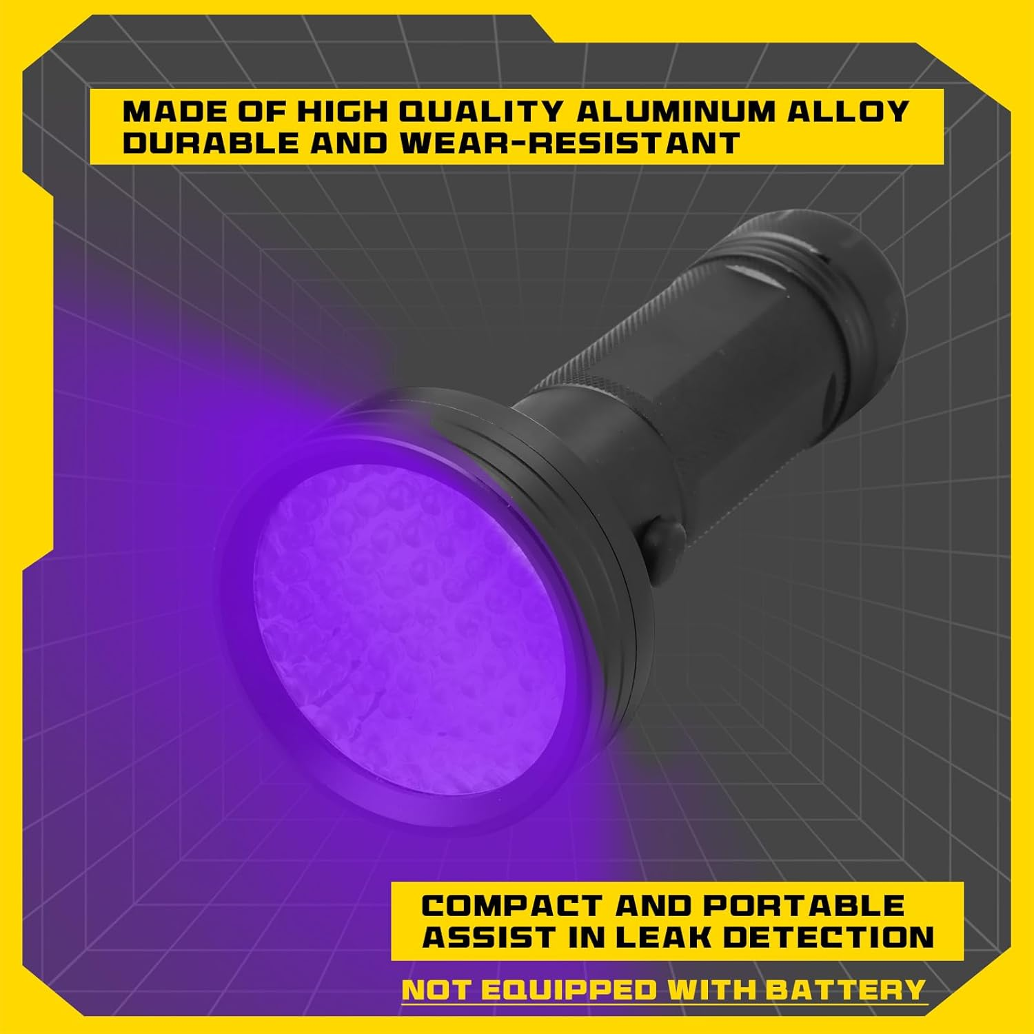 Ac Leak Detector Kit Tool Wjl-6000 Refrigerant Leak Detector with 68 LED UV Flashlight and Yellow UV Protective Glasses for HVAC Air Conditioner R22 R410A R134A(Yellow) image number 5