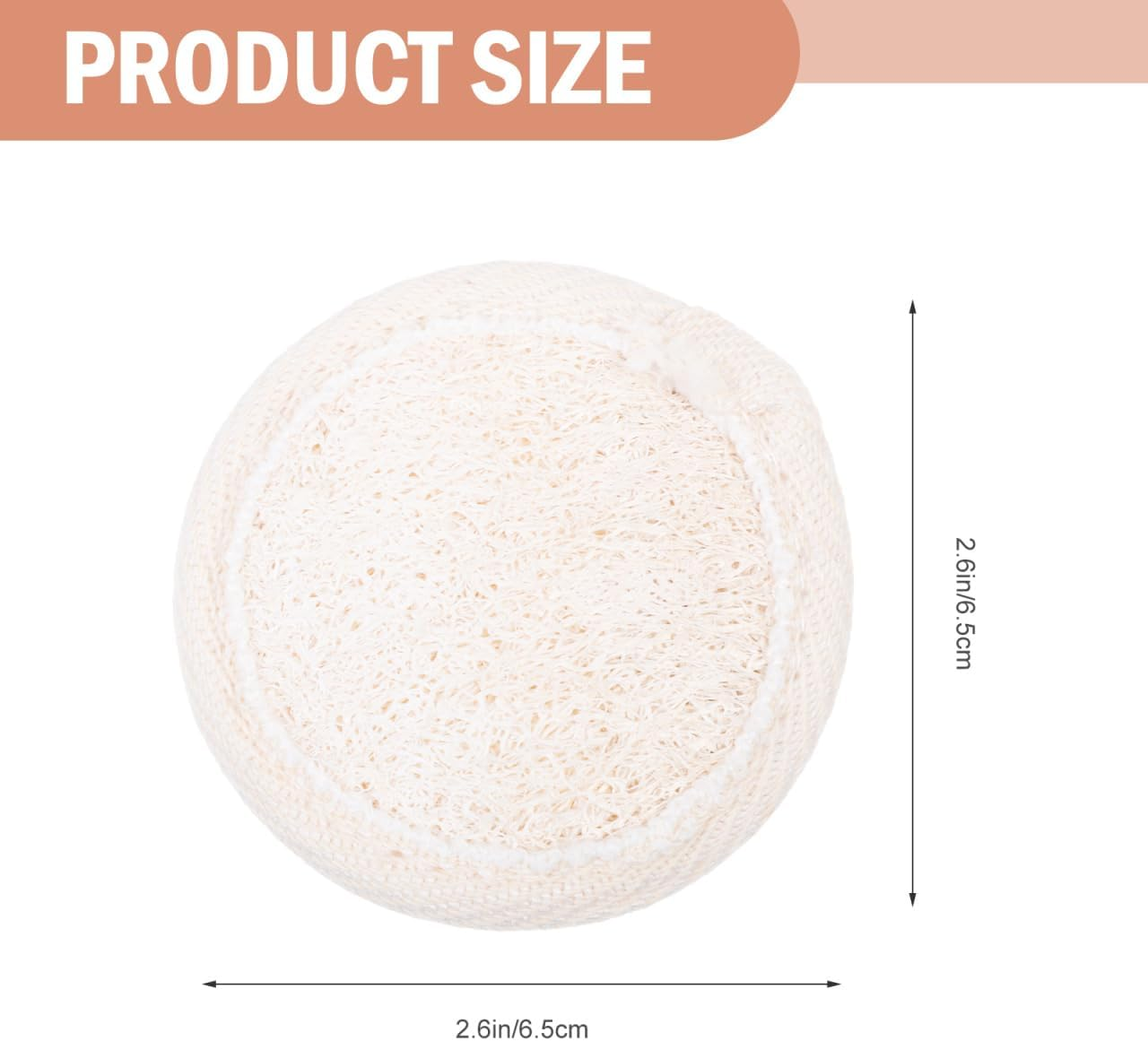 FOMIYES Loofah Makeup Puff Set - Reusable Facial Cleaning Pads for Gentle Makeup Removal and Skin Cleansing, Multi-Functional Kit for Daily Use, 6.5Cm round Pads for Women and Men image number 5