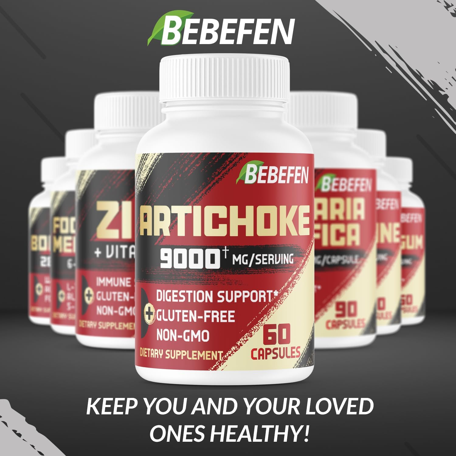 Artichoke Extract Capsules 9000Mg - Dietary Supplement for Digestive System & Body Balance - Vegetarian, Non-Gmo - Artichoke Juice Supplement image number 3